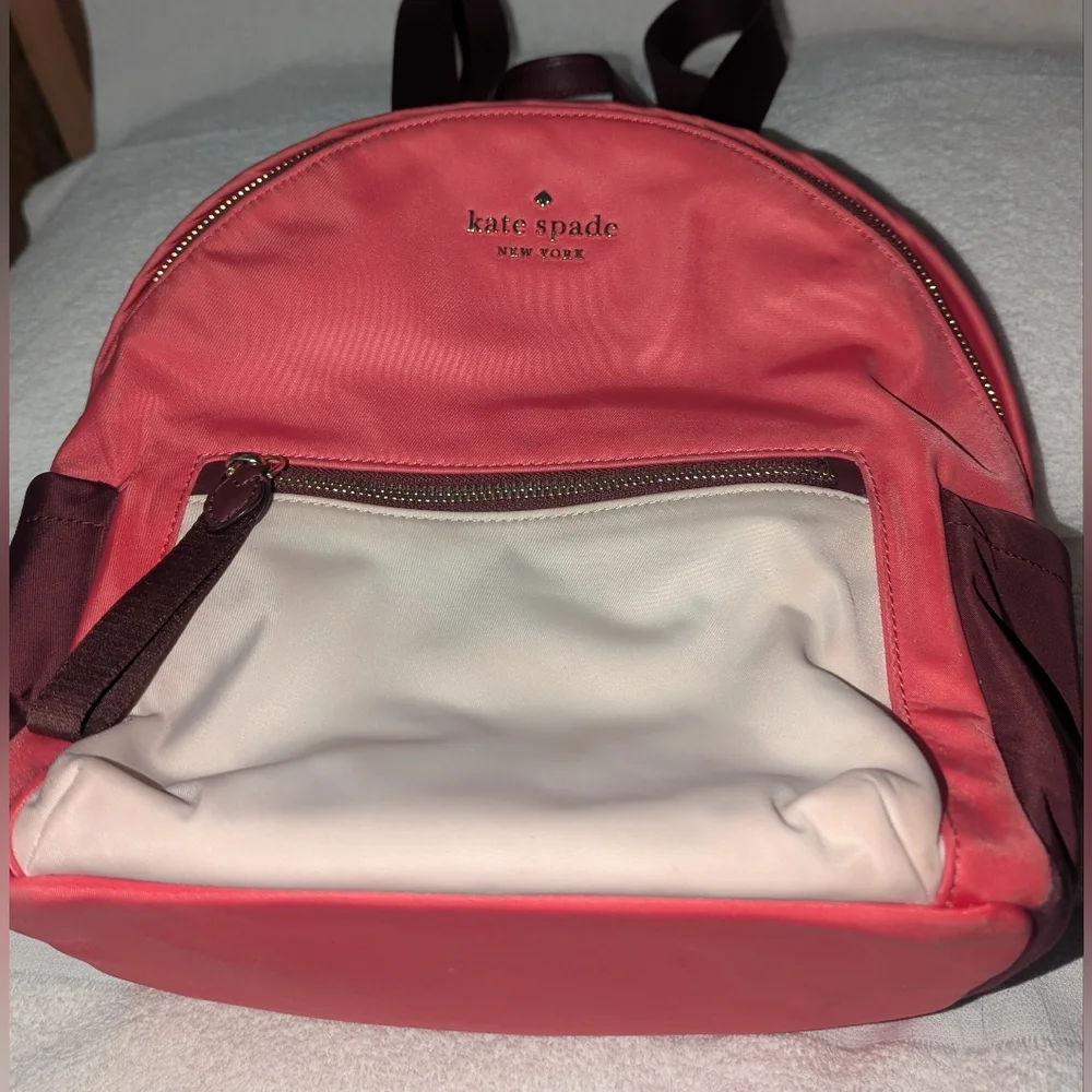 Kate Spade Pink and White Chelsea The Little Better Multi Pink Backpack